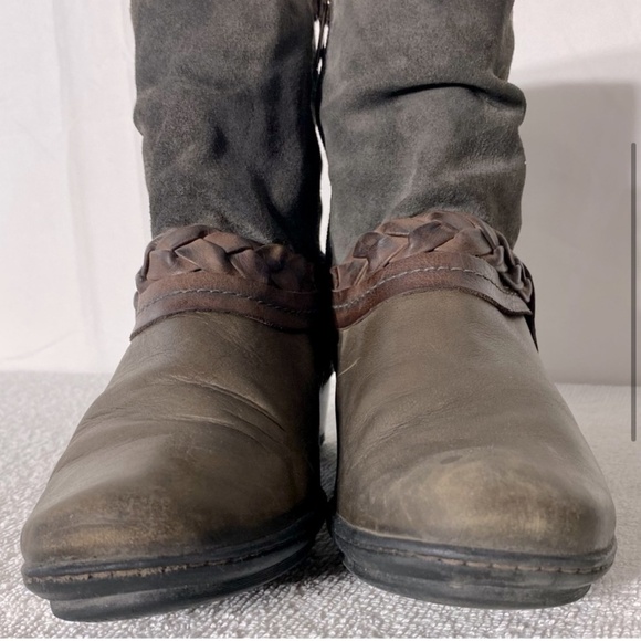 PIKOLINOS Two Tone Brown Leather Round Toe Ankle Boots 36 - Picture 3 of 15